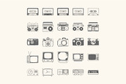 50 hand drawn vector vintage gadgets, an Education Illustration by Storyteller Imagery (Thumbnail 3 of 5)