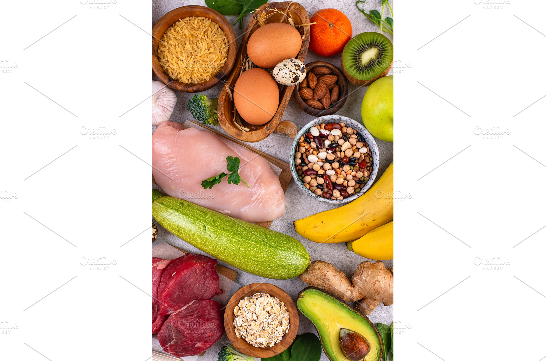 Clean eating balanced protein, a Food & Drink Photo by Yulia Furman