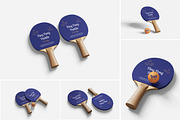 Modern Ping Pong Paddle Mockup, an Advertising Mockup by Indah (Thumbnail 1 of 6)