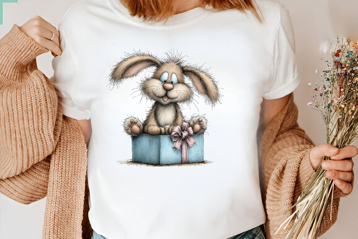 Watercolor Birthday Bunny Clipart, an Animal Illustration by CreationArt (Photo 6 of 14)