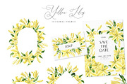 Yellow Lilies Watercolor Set, a Texture Illustration by Natalia Fedorova (Thumbnail 6 of 10)
