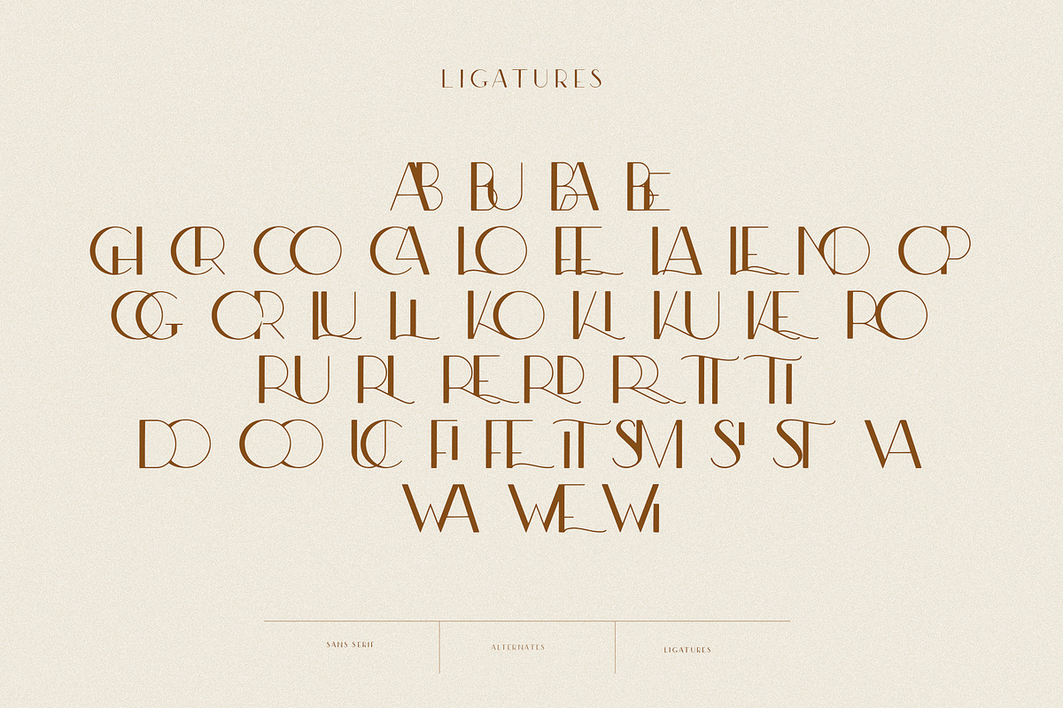 Modern Ligature Sans Serif Font preview 5