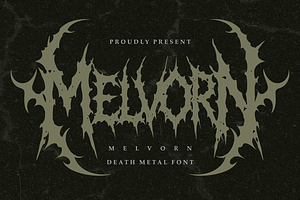 Melvorn - Death Metal Font