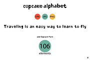 Cupcake Alphabet and font, a Sans Serif Font by Olillia (Thumbnail 5 of 5)