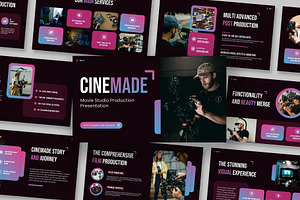 Movie Studio Production Powerpoint, a Presentation Template by Fit-tee
