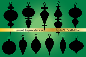 Christmas Ornament Silhouettes