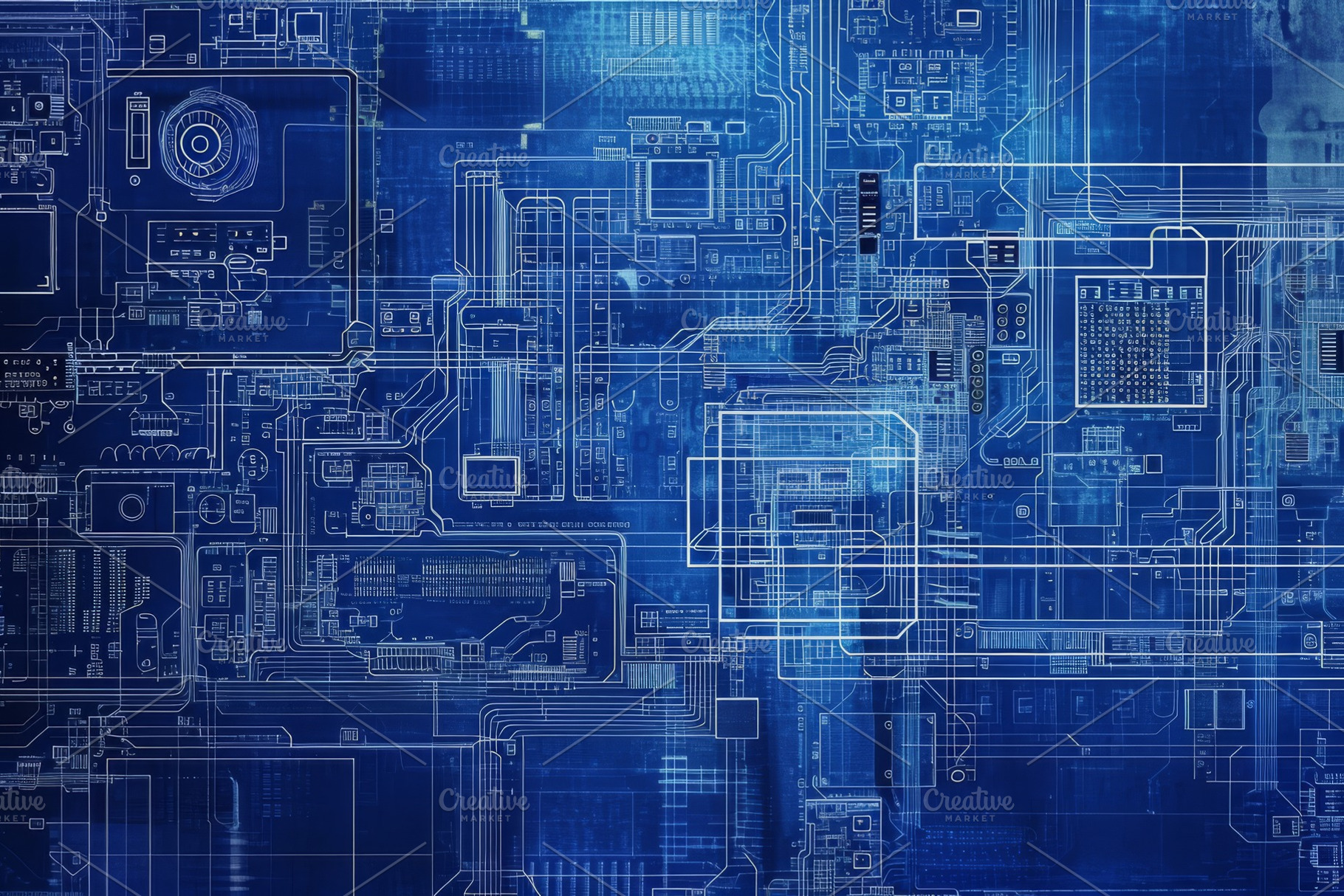 A photo of a blue computer circuit b, a Photo by Iftikhar Alam