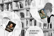 People Reading Books - Hand Drawn, a Person Illustration by Franzi draws (Thumbnail 3 of 4)