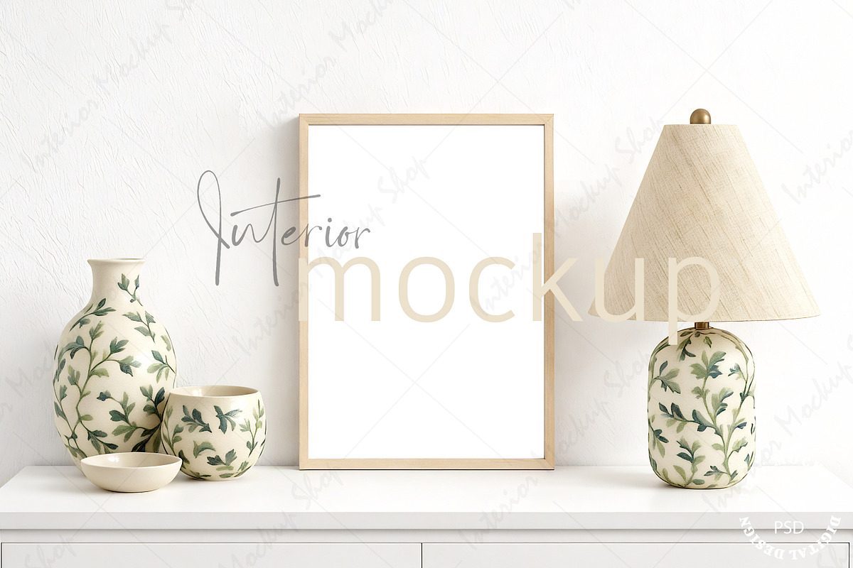 Frame Mockup Interior PSD JPG PNG, a Product Mockup by Mockup Shop (Photo 1 of 2)