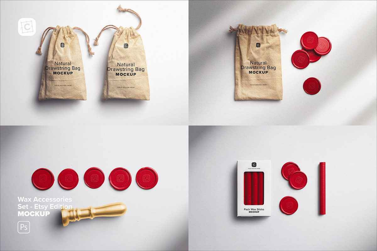 Wax Accessories Set - Etsy Edition, a Product Mockup by Custom Scene (Photo 2 of 8)