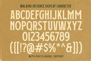 Walking Distance Crafted Font Duo