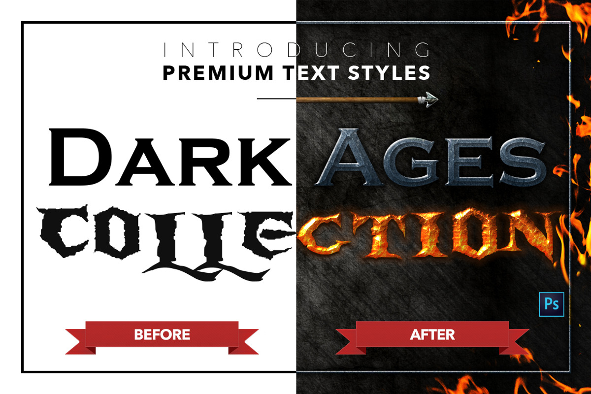 Dark Ages #1 - Text Styles, a Layer Style Add-On by Jonas Stensgaard (Photo 17 of 18)