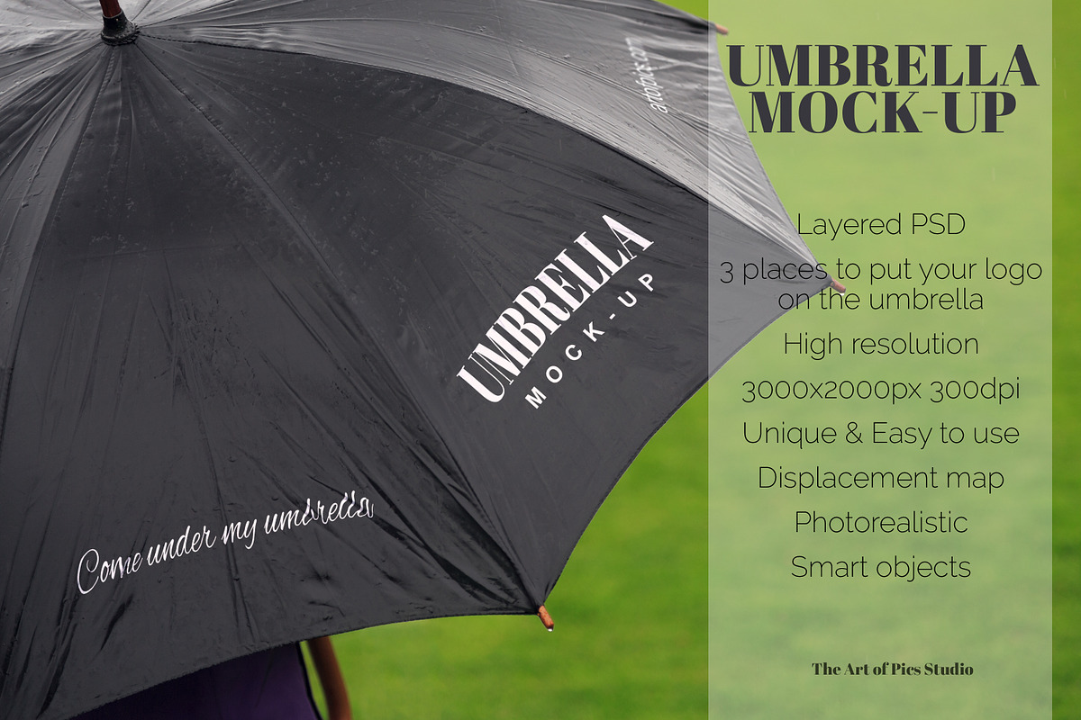 Come Under My Umbrella Mockup, an Advertising Mockup by The Art of Pics (Photo 2 of 2)