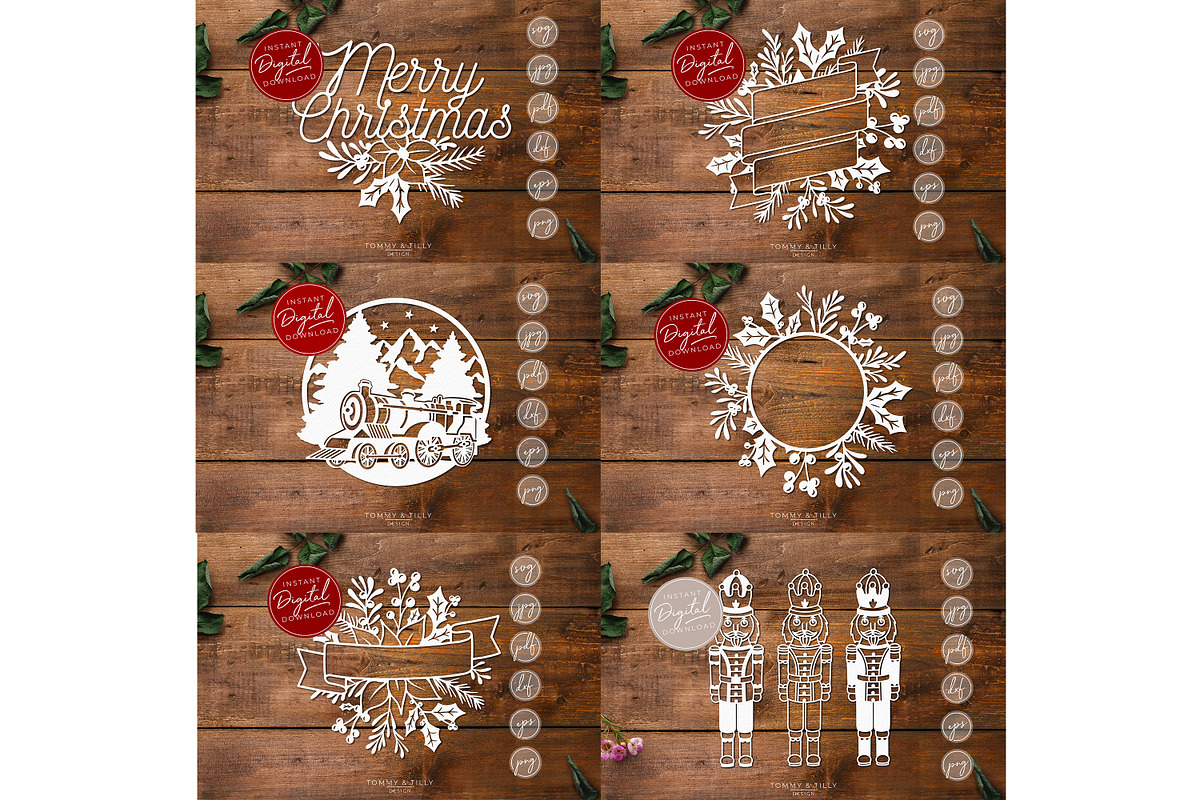 Christmas Mega Bundle, an Object Graphic by Tommy & Tilly Design (Photo 8 of 12)