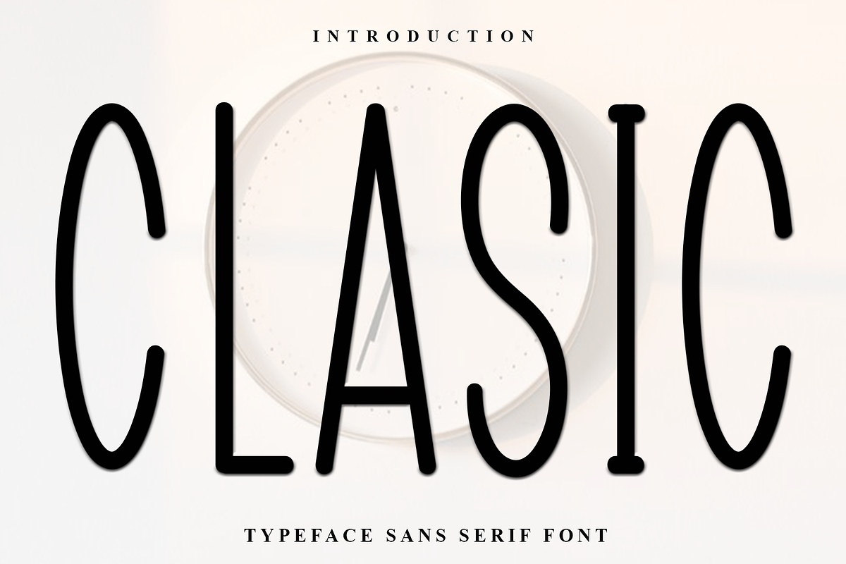 Clasic, a Sans Serif Font by InermediaSTUDIO (Photo 1 of 7)