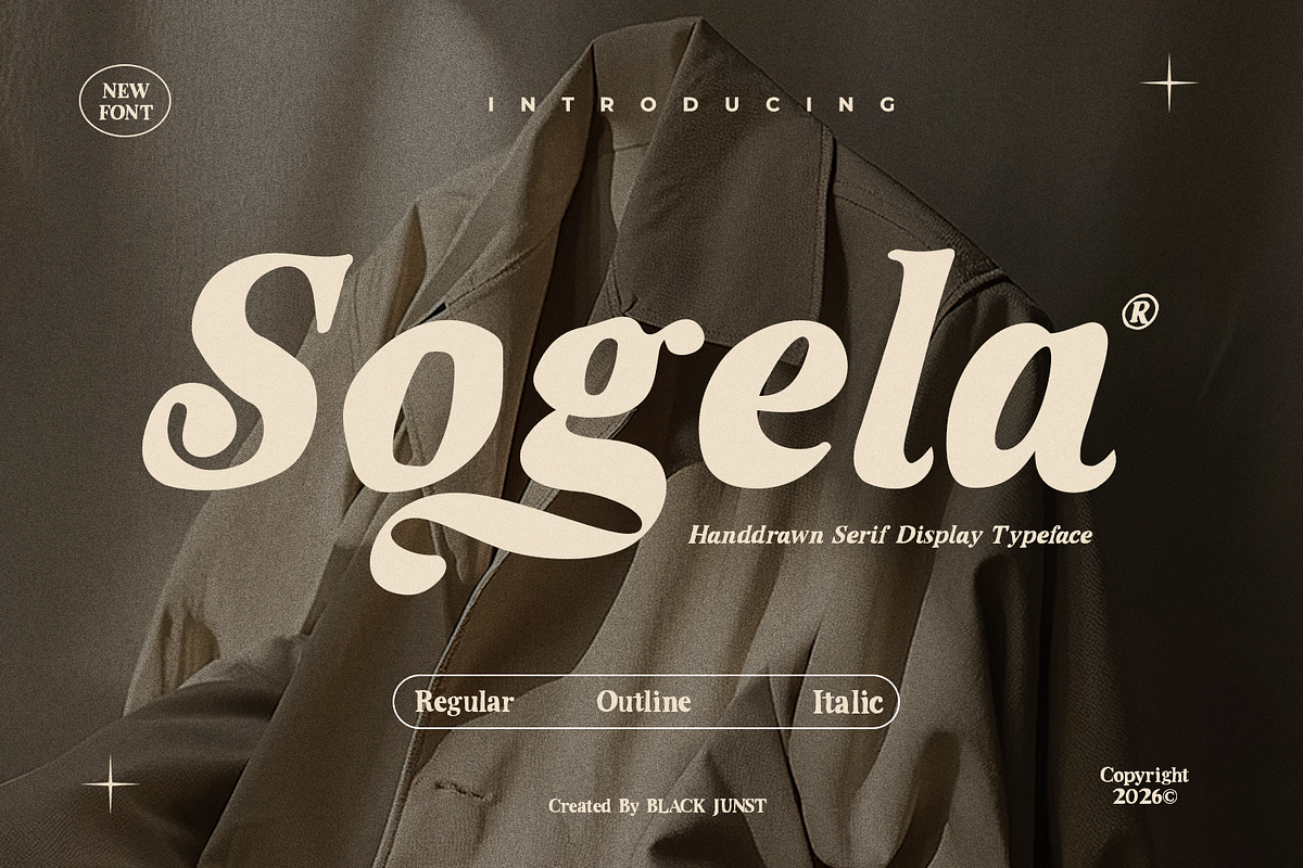 Sogela, a Serif Font by Black Junst (Photo 1 of 10)