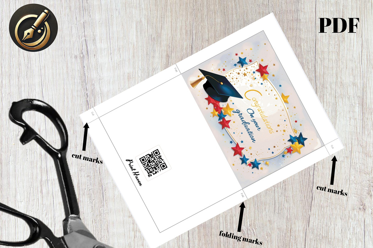 Graduation Congrats Card 7x5, a Card Template by Print Haven (Photo 3 of 4)