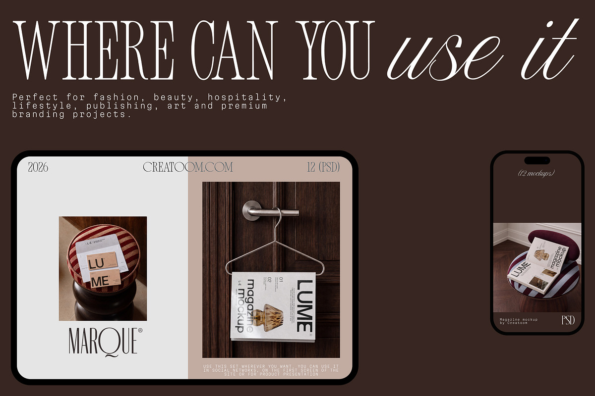 LUME - Stationery Mockups (12 PSD), a Books & Magazine Mockup by Creatoom (Photo 10 of 13)