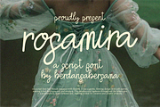 Rosamira a Script Font, a Script Font by Berdansabersama (Thumbnail 1 of 9)