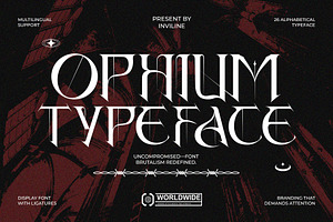 Ophium - Modern Gothic Font, a Blackletter Font by Inviline.co