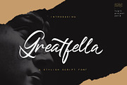 Greatfella, a Script Font by NUGS (Thumbnail 1 of 8)