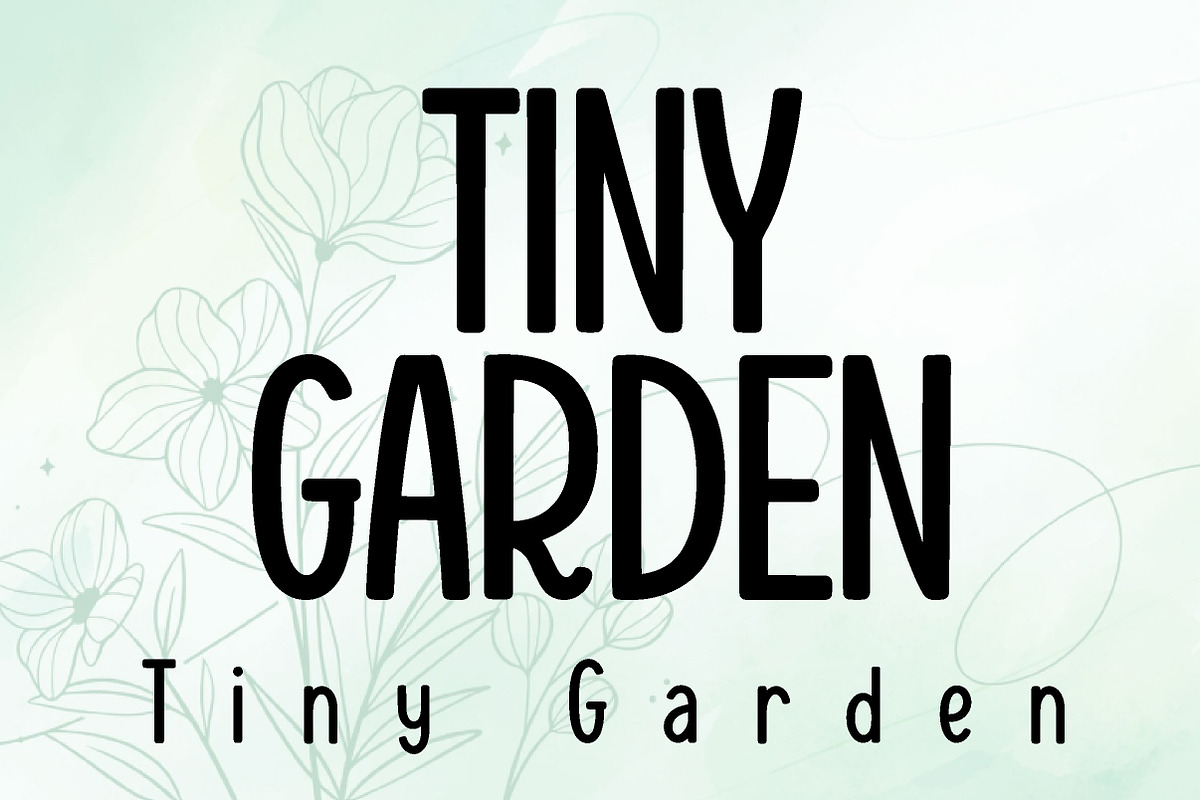 Tiny Garden, a Handwritten Font by Wow Magic (Photo 1 of 3)