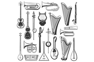 Musical instrument, an Illustration by Vector Tradition
