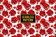 3D Red Camellia Flower Digital Paper, a Pattern Graphic by Creative Store (Thumbnail 5 of 5)