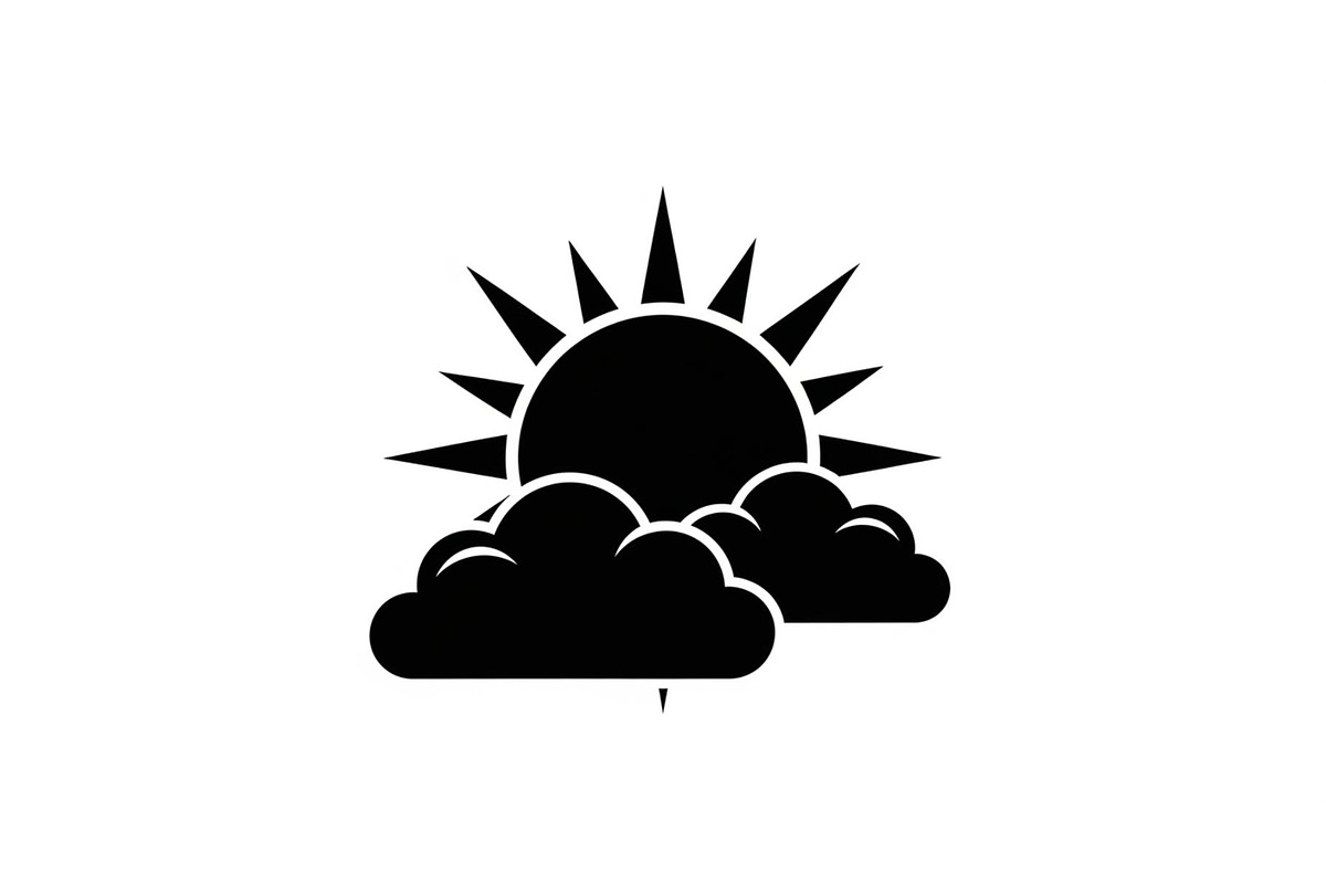 Sun Behind Clouds Silhouette Bundle, an Illustration by Gaye Art (Photo 15 of 31)