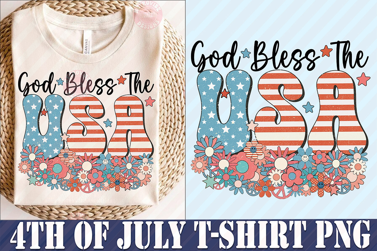 Retro 4th Of July Sublimation Design, an Object Graphic by RETROVIBZDESIGNS