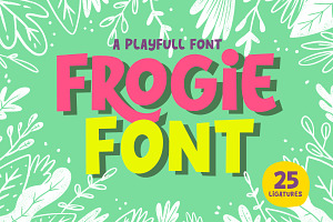 Frogie - Playful Font, a Font by Scratch Design
