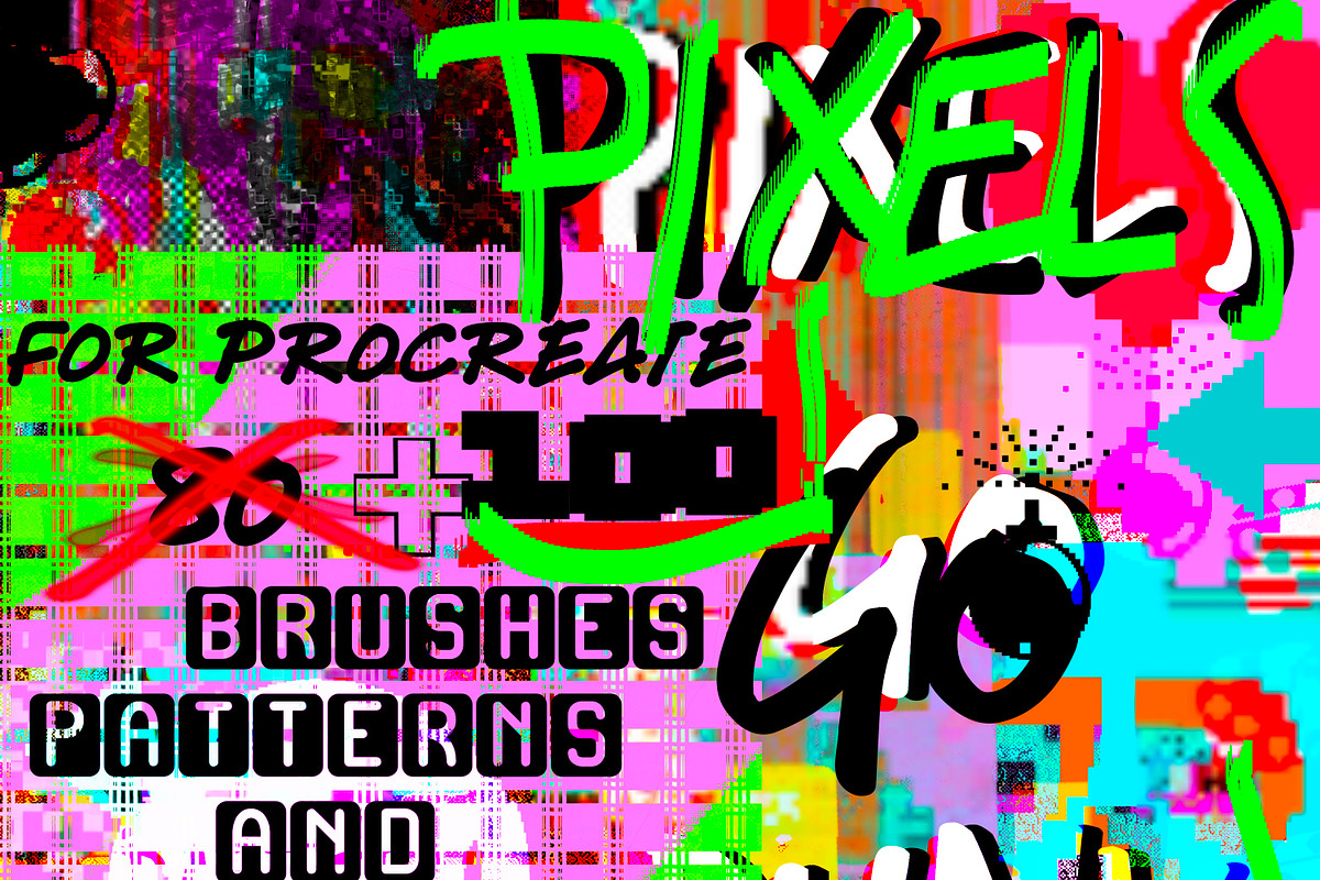 Pixels go Punk! 100+ brushes!, a Brush Add-On by Courtney Leigh creates (Photo 1 of 5)