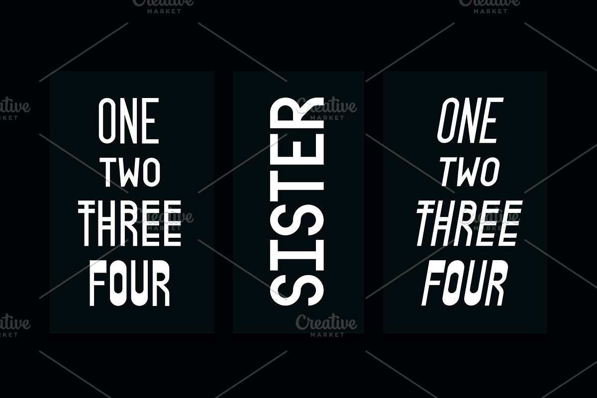 SISTERHOOD Family Font preview 2