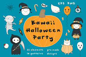 Halloween Bundle Cute Illustrations