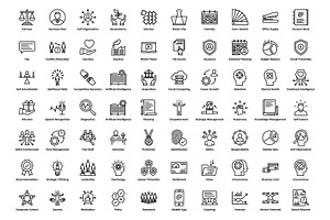 1275 Business Startup Line Icons