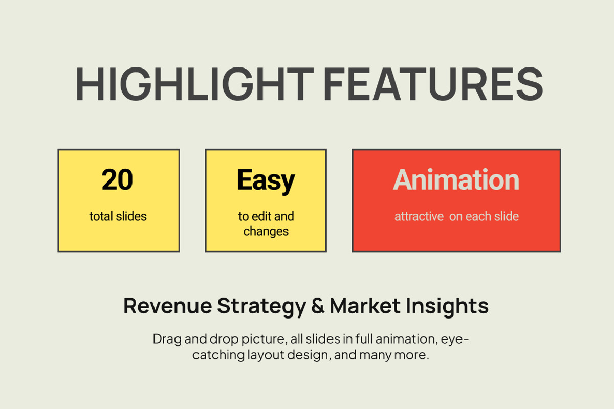 Revenue Strategy Market PowerPoint, a Presentation Template by Loin Studio (Photo 2 of 4)