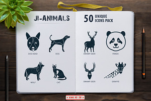 Glyph Icons Animals & Birds Set