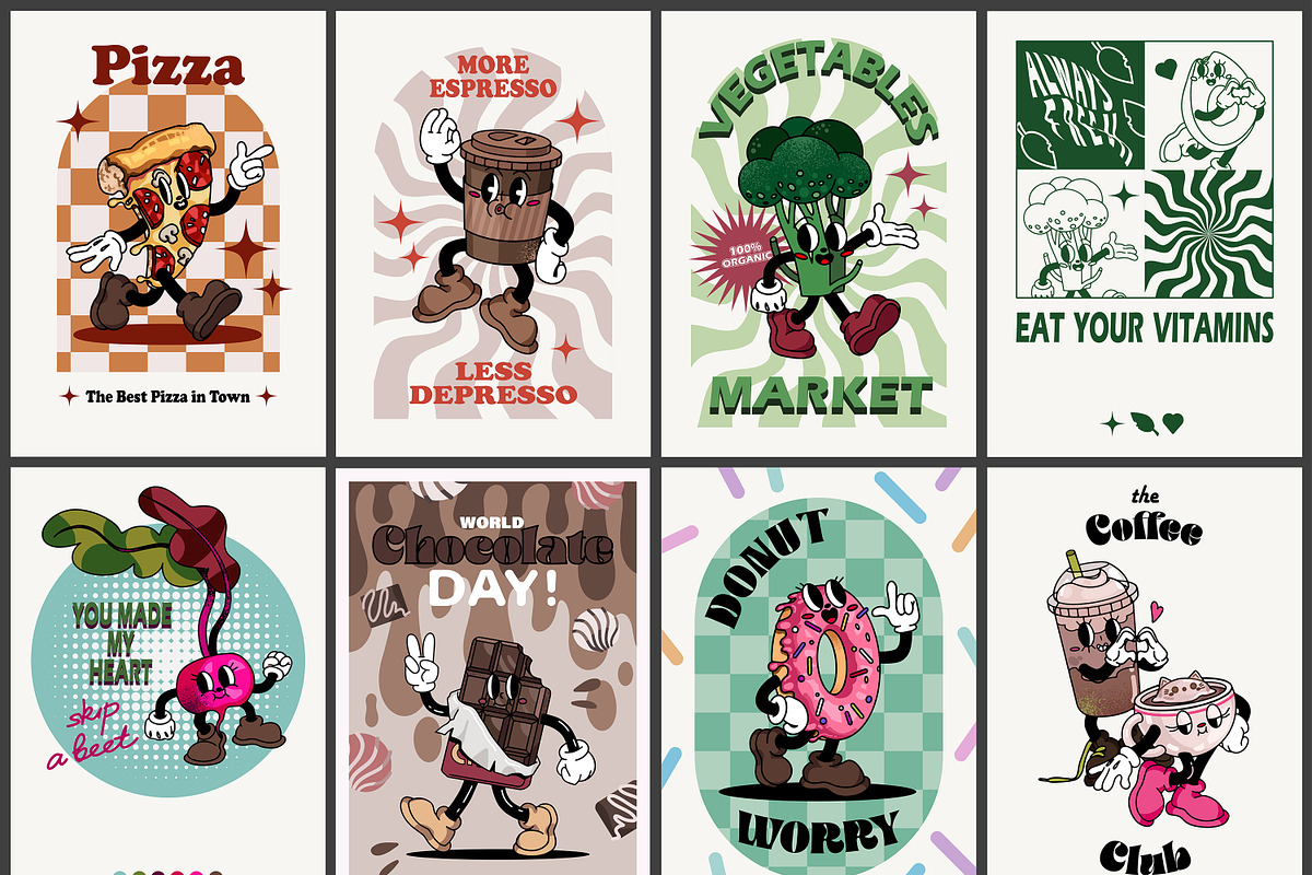 GROOVY FOOD COLLECTION, a Food Illustration by UnaAnya (Photo 7 of 7)