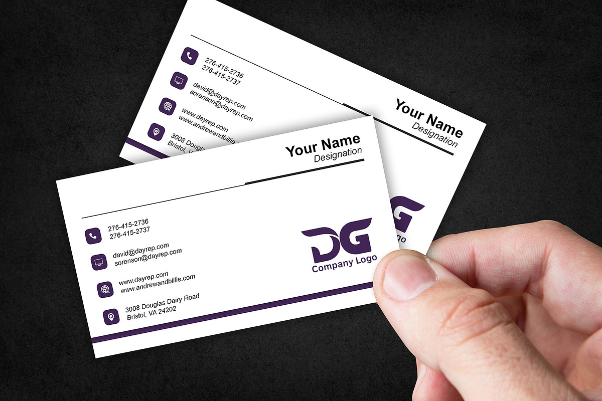 Company Branding Business Card PSD preview 4