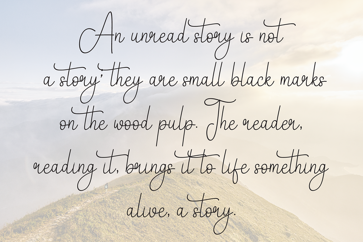 Yesterday | Script Font, a Handwritten Font by Scratchones (Photo 6 of 9)