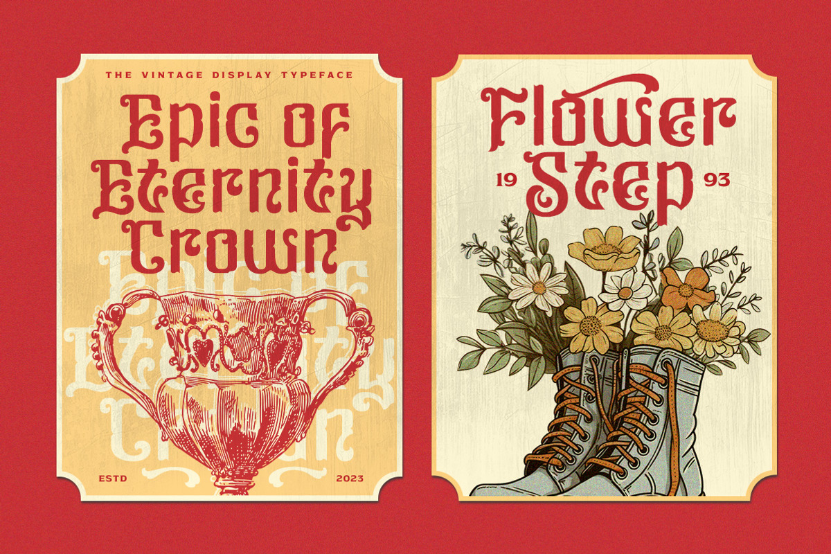 Historic Noble - Vintage Display, a Font by Typeskets (Photo 6 of 8)