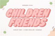 Children Friends - Playful Typeface, a Font by Nirmana Visual (Thumbnail 1 of 7)