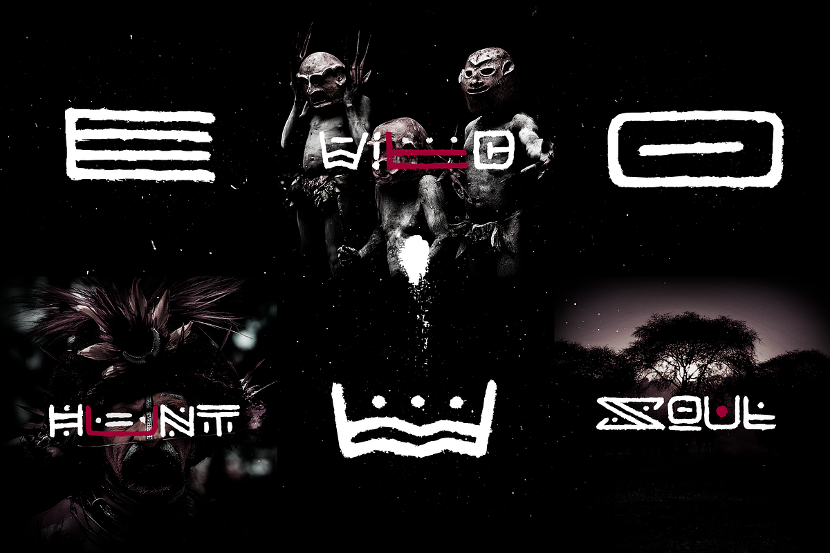Afrik - Tribal Font preview 2