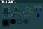 Bamboo Forest - Platformer Tileset, an Object Illustration by pzUH (Thumbnail 3 of 4)