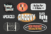 Croassant Modern Groovy Typeface, a Sans Serif Font by Oui Studio (Thumbnail 4 of 10)