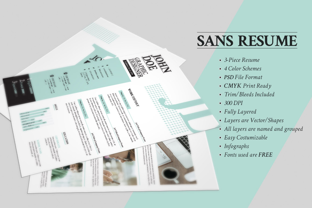 Resume - CV - No1 Bundle, a Resume Template by Pixel Strawberry (Photo 4 of 4)