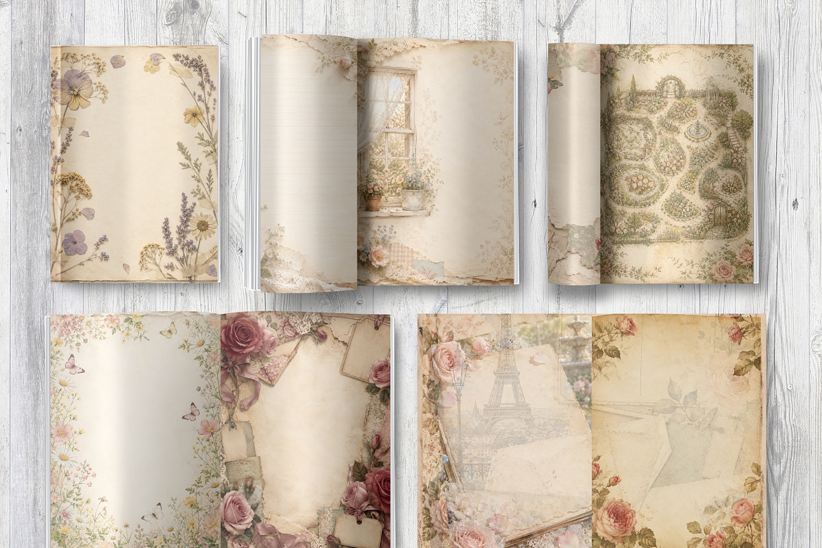 31 Garden Memory Journal Pages, a Background Graphic by LA Design (Photo 7 of 10)