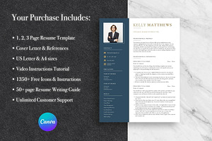 Business Canva Resume Template Pack