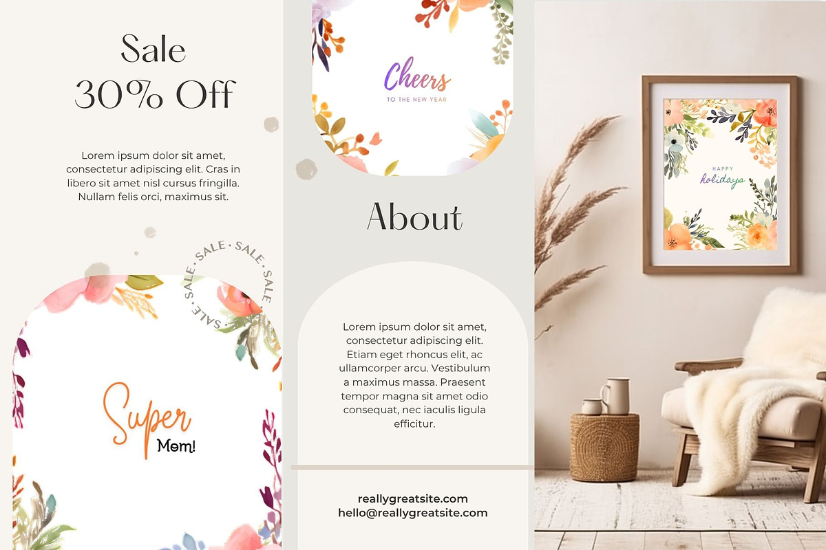 Animated Watercolor Floral Clipart, an Object Graphic by ARTOZEN DIGITAL (Photo 5 of 14)
