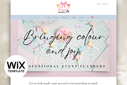 Wix Website Design for Event Planner, a Websites & App Template by Cosmic Design (Thumbnail 1 of 9)